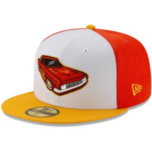 Men's New Era White/Yellow Lowriders de Fresno Copa de la Diversion 59FIFTY Fitted Hat