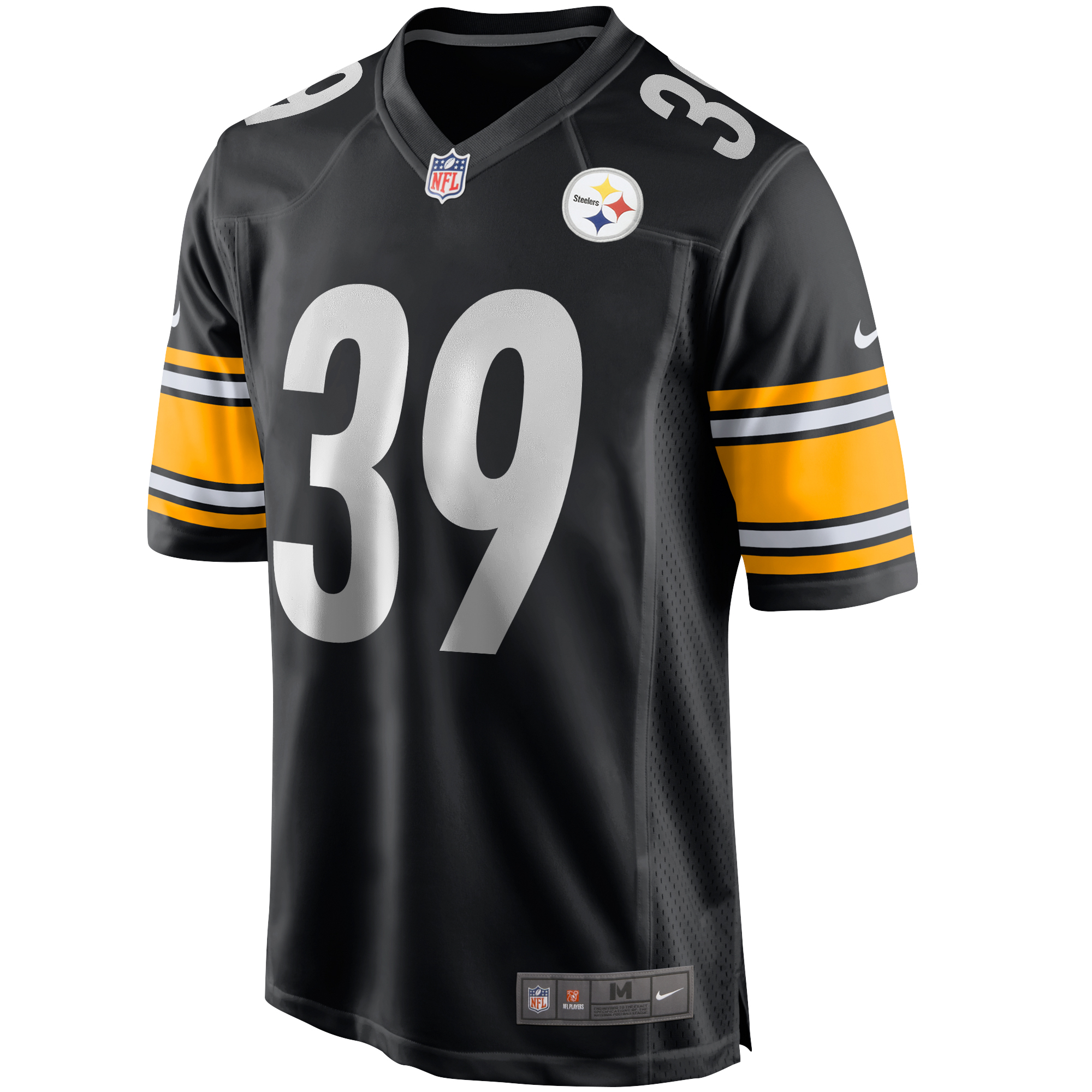 Men's Nike Minkah Fitzpatrick Black Pittsburgh Steelers Game Jersey - Image 3