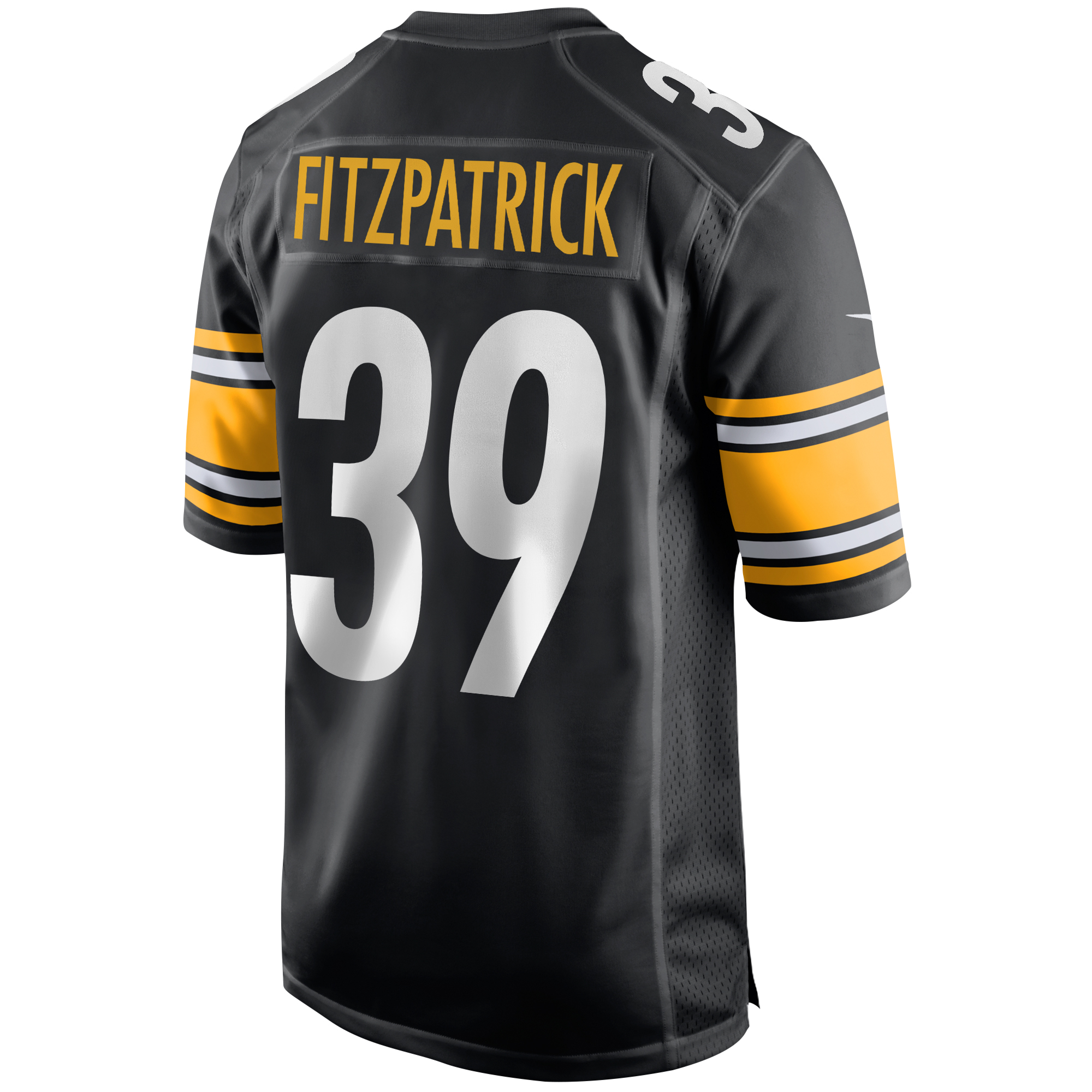 Men's Nike Minkah Fitzpatrick Black Pittsburgh Steelers Game Jersey - Image 4