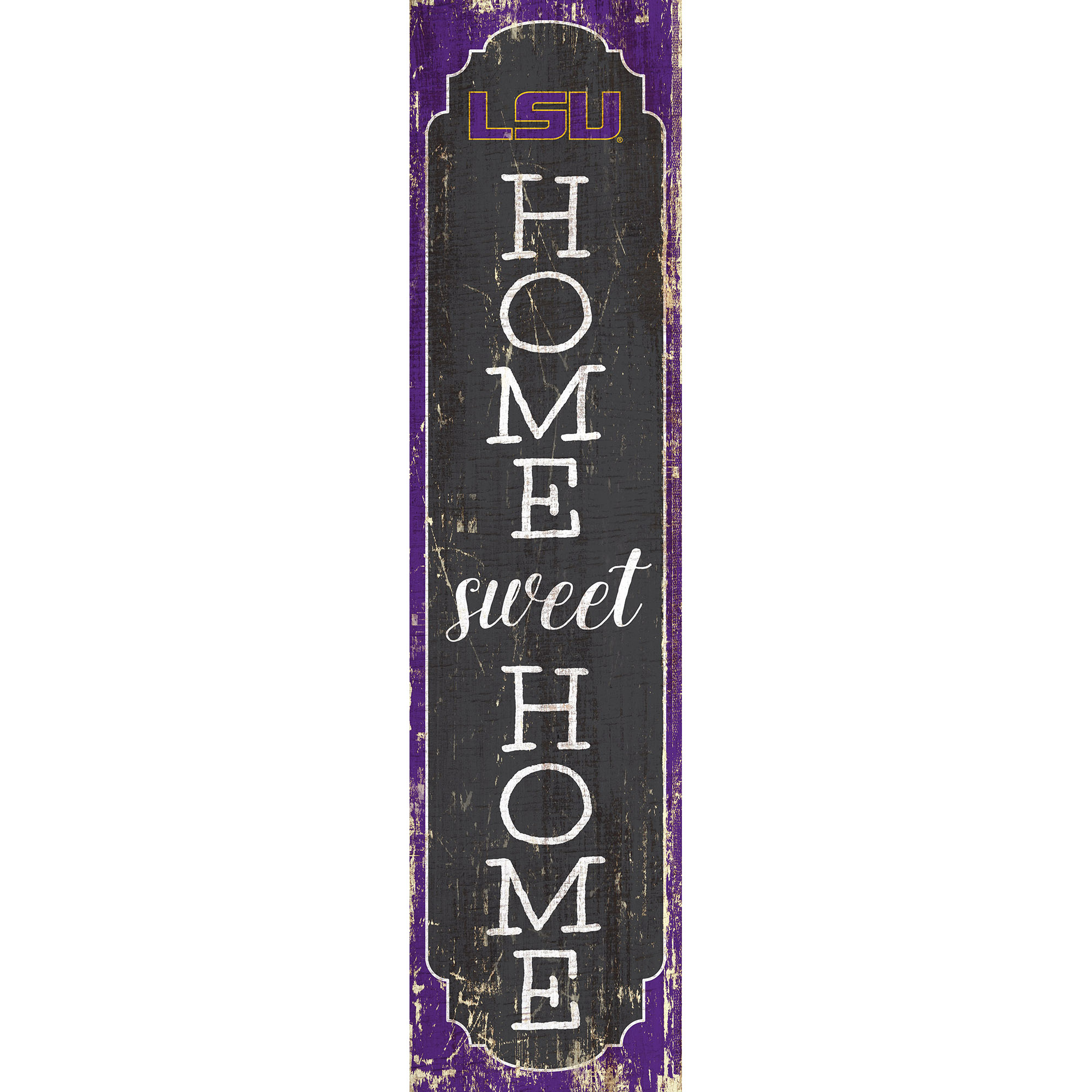 LSU Tigers 24" Home Sweet Home Leaner Sign