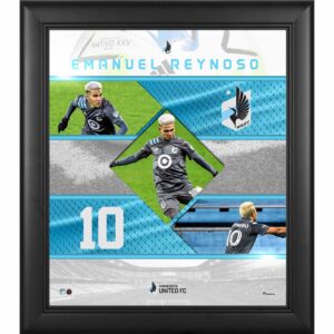 Emanuel Reynoso Minnesota United FC Framed 15" x 17" Stitched Stars Collage