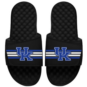 Youth ISlide Black Kentucky Wildcats Varsity Stripes Slide Sandals