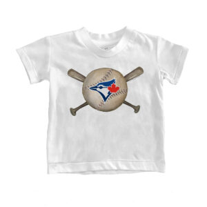 Toddler Tiny Turnip White Toronto Blue Jays Baseball Crossbats T-Shirt