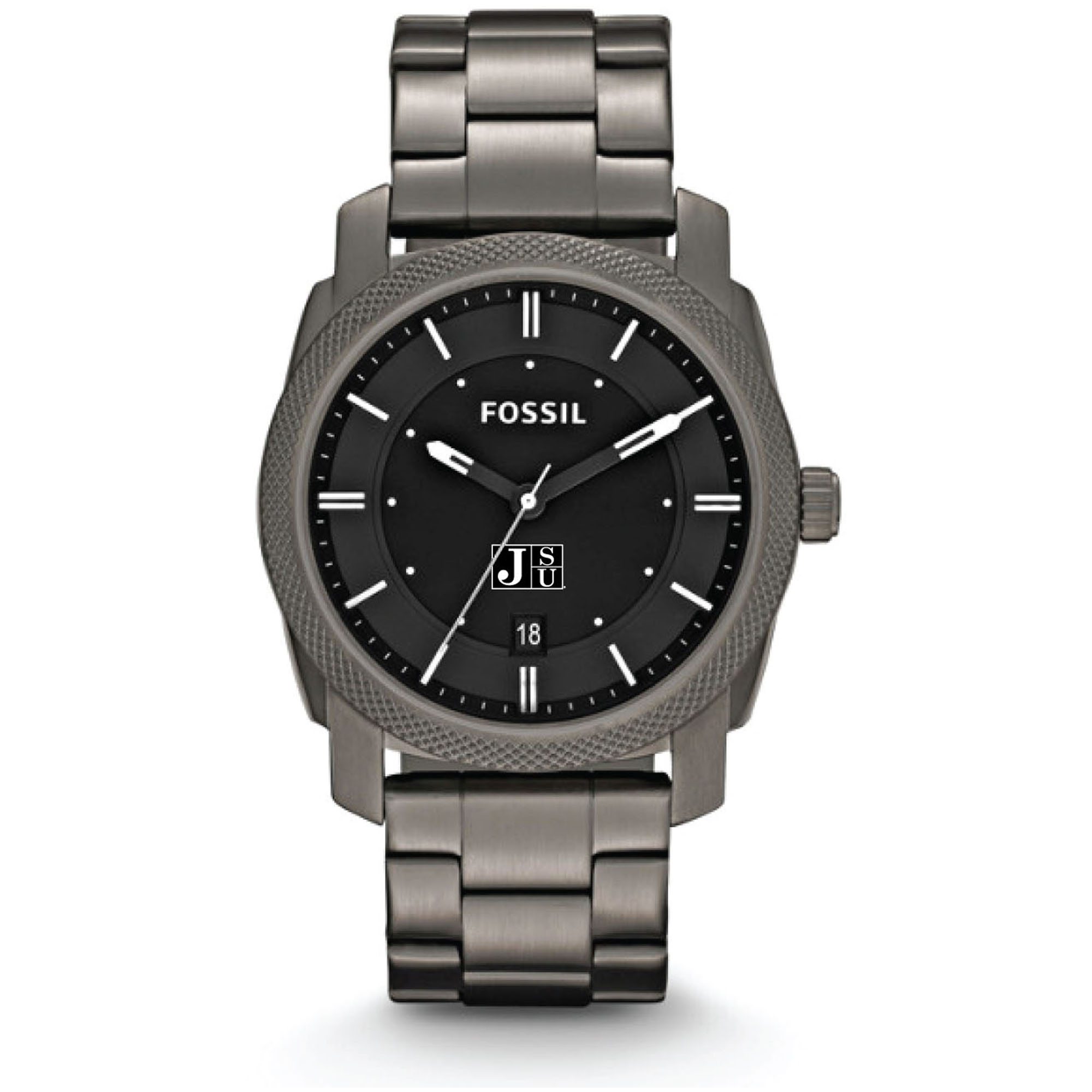 Fossil Jackson State Tigers Machine Smoke Stainless Steel Watch