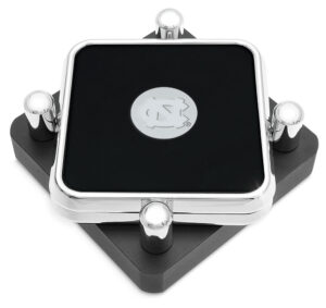 North Carolina Tar Heels Silver 2-Piece Square Coaster Set