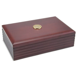 Clemson Tigers 9'' x 6'' Rosewood Desk Box