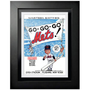 New York Mets 1966 Vintage 12'' x 16'' Framed Program Cover