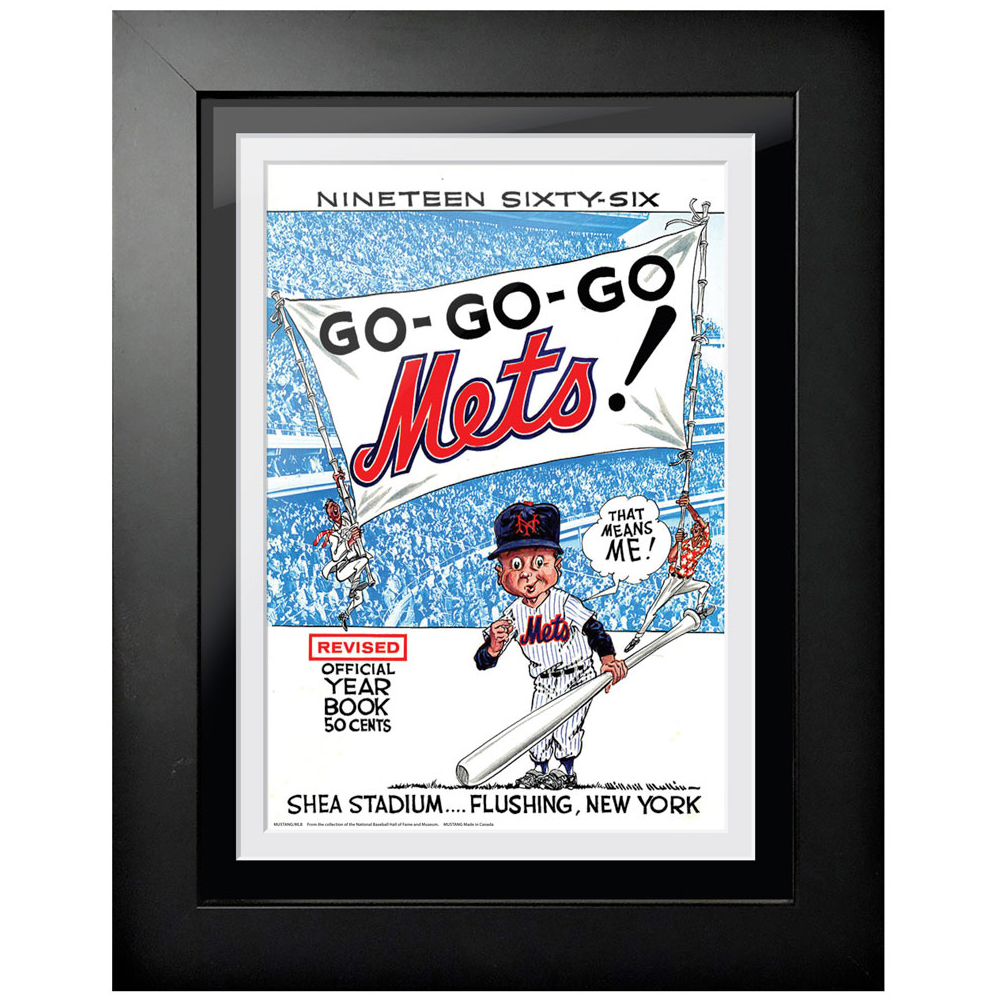 New York Mets 1966 Vintage 12'' x 16'' Framed Program Cover