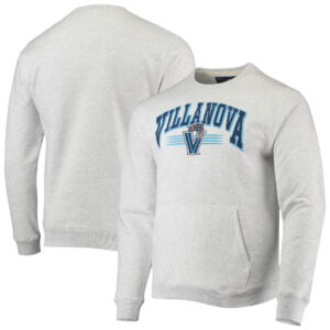 Men's League Collegiate Wear Heathered Gray Villanova Wildcats Upperclassman Pocket Pullover Sweatshirt