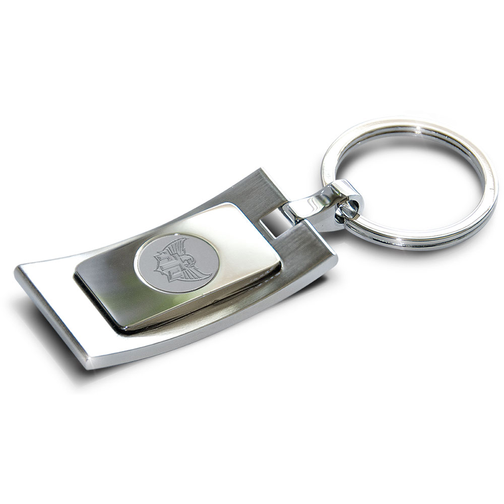 Silver Tennessee Tech Golden Eagles Team Logo Curve Key Ring