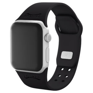 Black Philadelphia Eagles Debossed Silicone Apple Watch Band