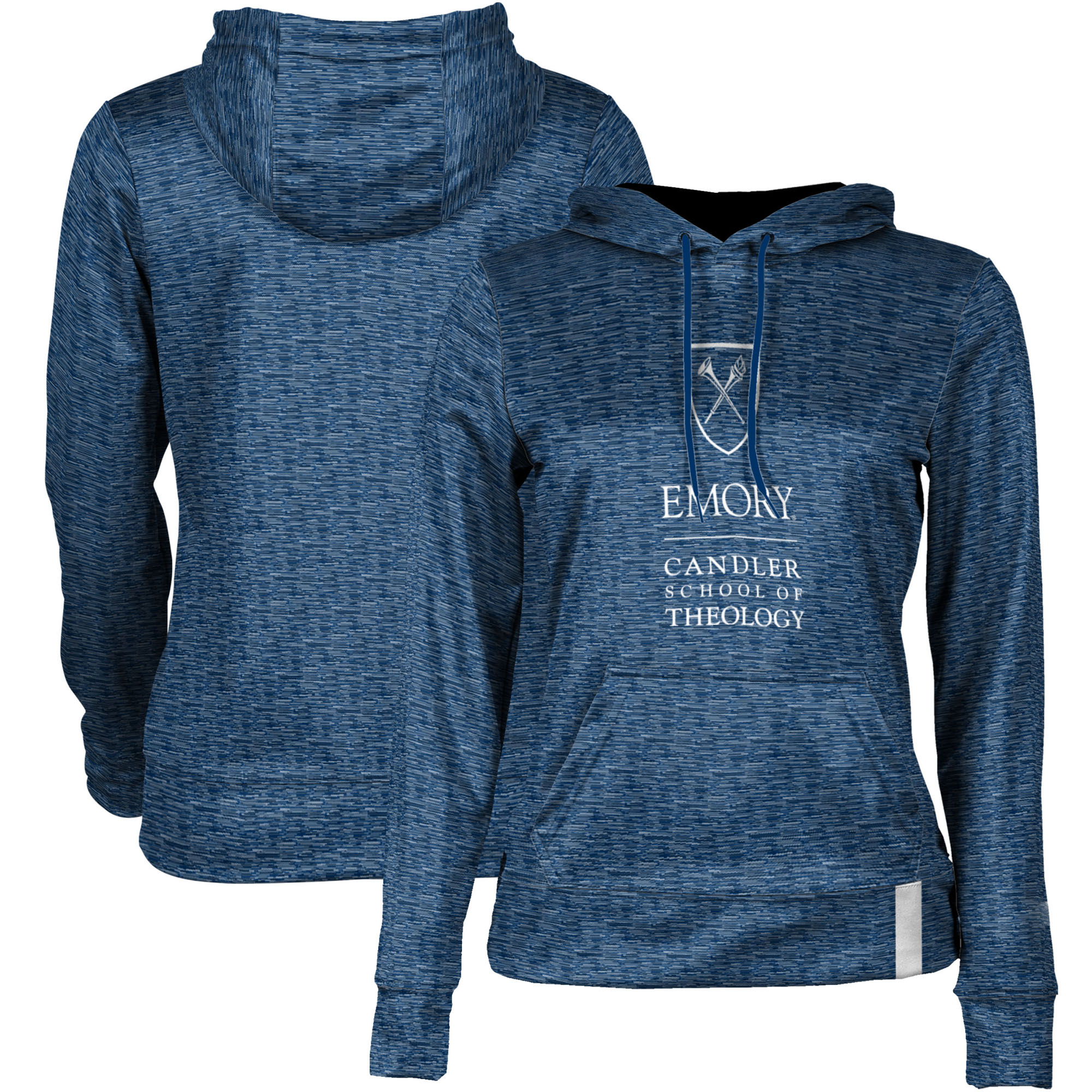 Women's Blue Emory Eagles Theology Pullover Hoodie - Image 2