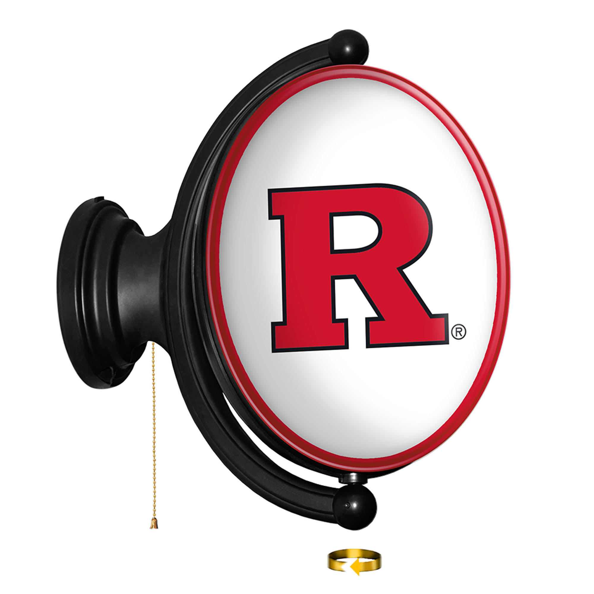 Rutgers Scarlet Knights 21'' x 23'' Rotating Lighted Wall Sign - Image 5