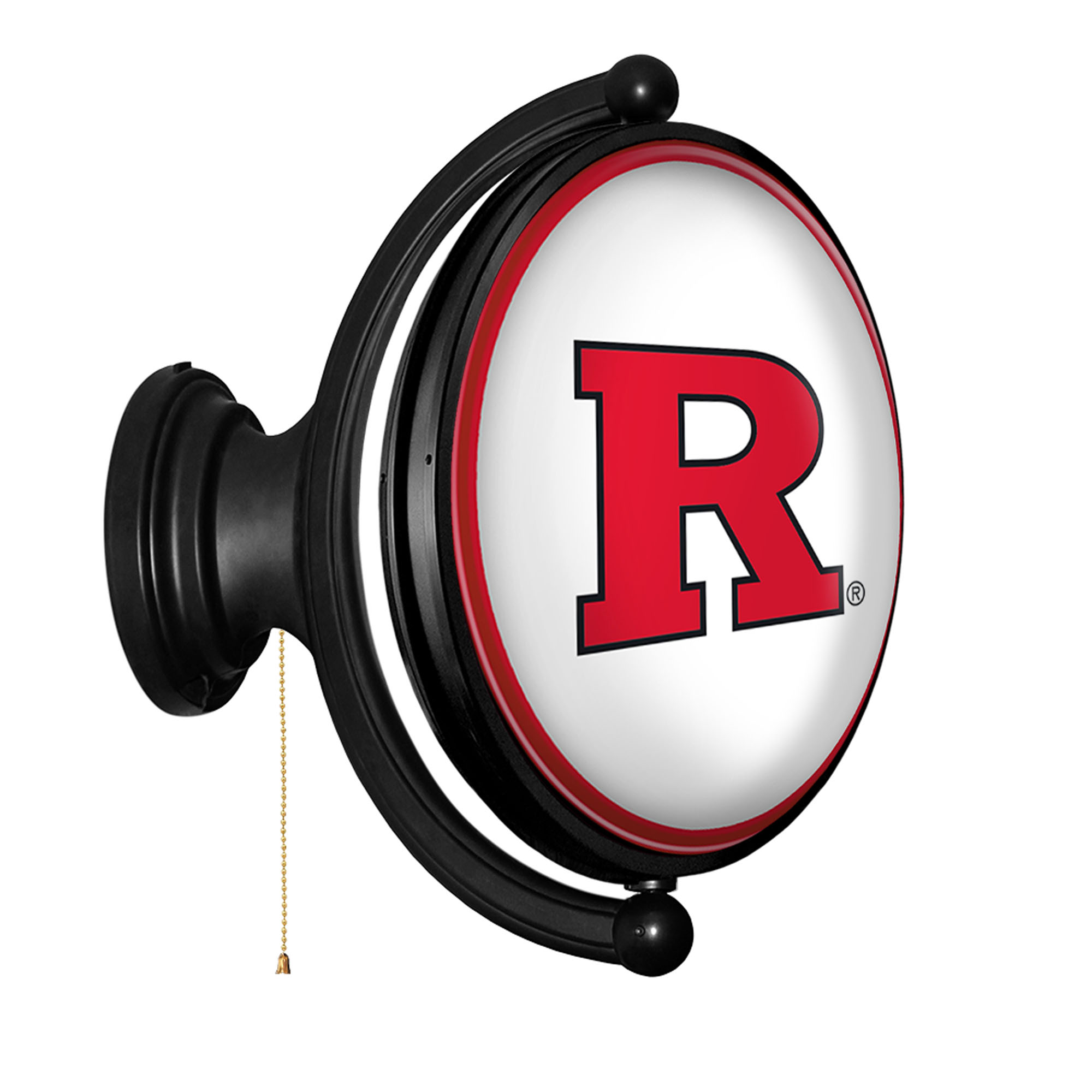 Rutgers Scarlet Knights 21'' x 23'' Rotating Lighted Wall Sign - Image 6