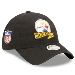Women's New Era Black Pittsburgh Steelers 2022 Sideline Adjustable 9TWENTY Hat