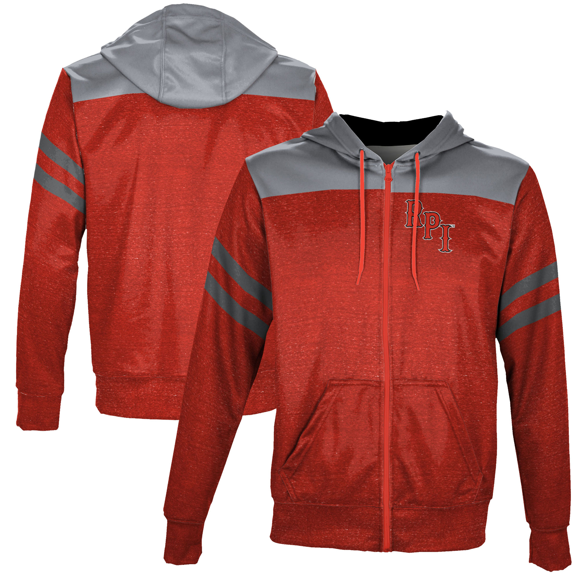 Men's Cherry Rensselaer Polytechnic Institute Engineers Full-Zip Hoodie