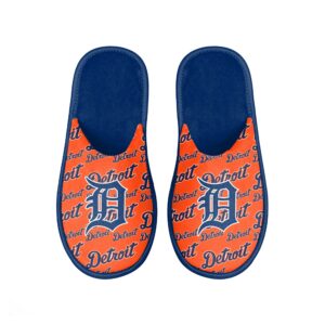 Men's FOCO Detroit Tigers Scuff Logo Slide Slippers