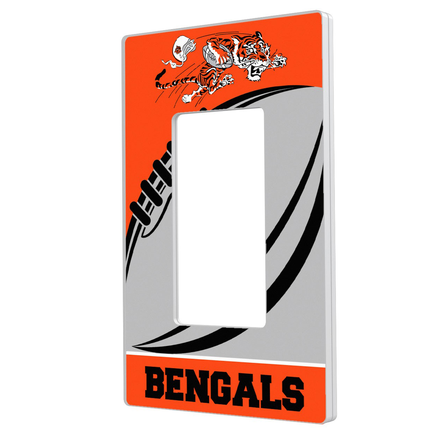 Cincinnati Bengals Passtime Design Single Rocker Lightswitch Plate