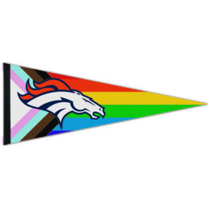 WinCraft Denver Broncos 12'' x 30'' Pride Premium Pennant