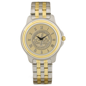 Gold/Silver Winston-Salem State Rams Two-Tone Medallion Wristwatch