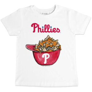 Toddler Tiny Turnip White Philadelphia Phillies Nacho Helmet T-Shirt
