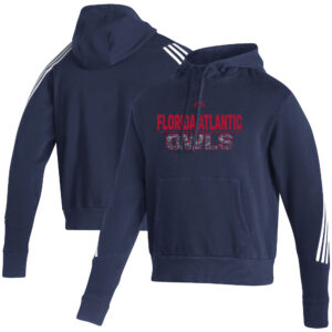 Men's adidas Navy Florida Atlantic Owls Fashion Pullover Hoodie