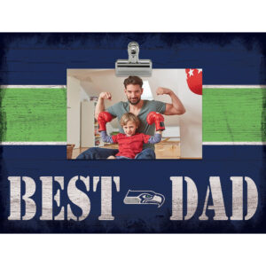Seattle Seahawks 10'' x 10'' Best Dad Clip Frame