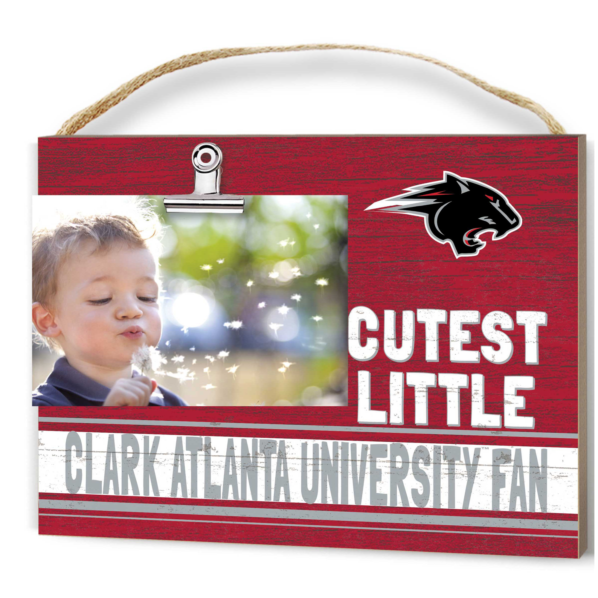 Clark Atlanta University Panthers 8'' x 10'' Cutest Little Team Logo Clip Photo Frame - Image 2