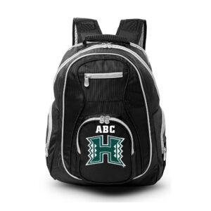 MOJO Black Hawaii Warriors Personalized Premium Color Trim Backpack
