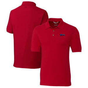 Men's Cutter & Buck Cardinal Philadelphia Eagles Big & Tall Advantage Tri-Blend Pique Polo
