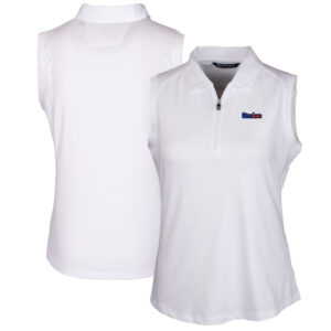 Women's Cutter & Buck White Pittsburgh Steelers Forge DryTec Stretch Sleeveless Polo