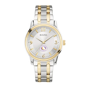 Men's Bulova Silver CCD CityHawks Classic Two-Tone Round Watch