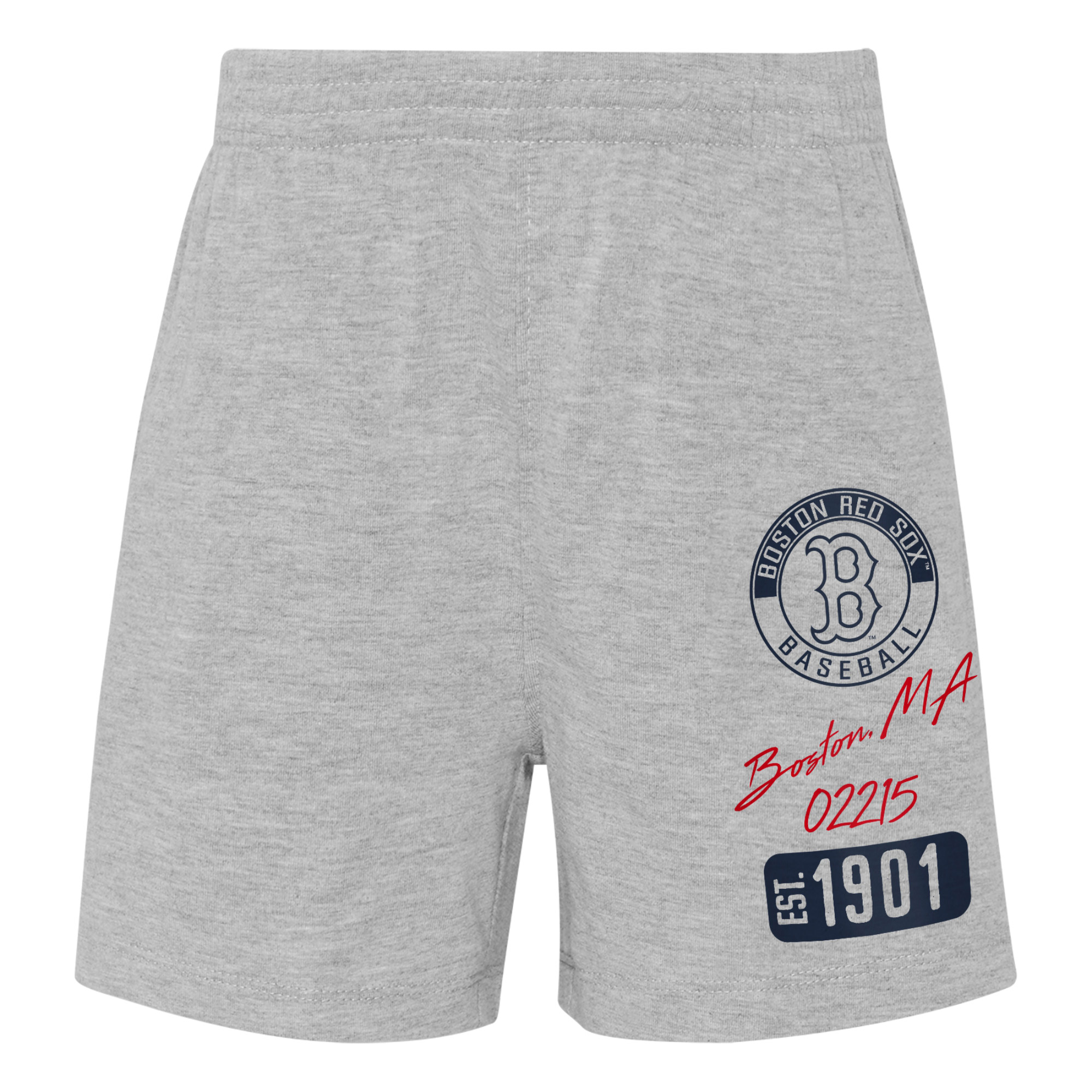 Toddler Red/Heather Gray Boston Red Sox Two-Piece Groundout Baller Raglan T-Shirt & Shorts Set - Image 7
