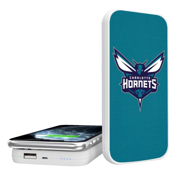 Charlotte Hornets Solid Design 5000 mAh Legendary Design Wireless Power Bank
