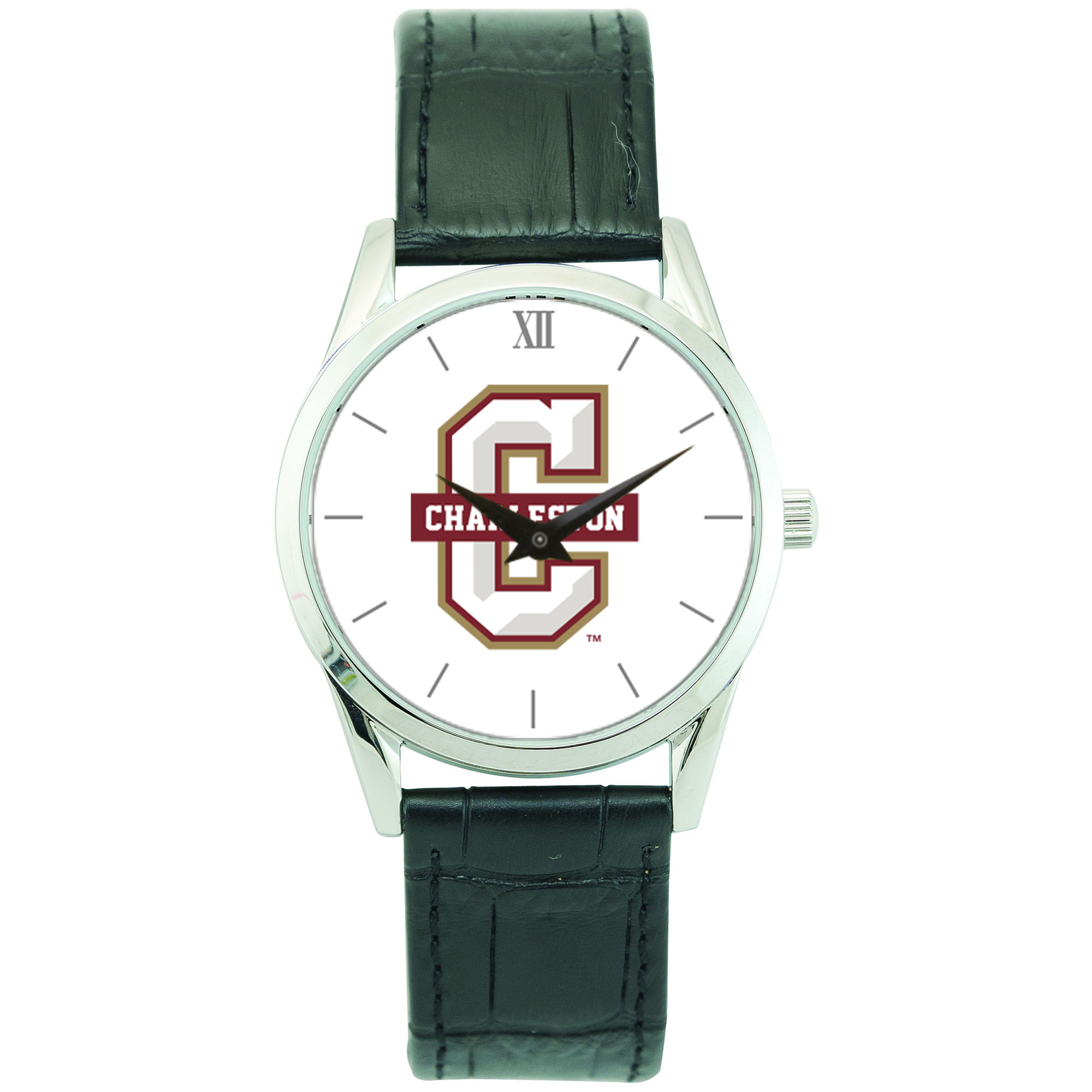 Unisex Silver Charleston Cougars Stainless Steel Wristwatch