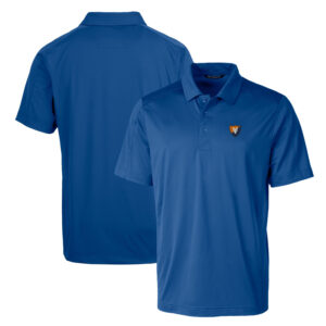 Cutter & Buck Royal Illinois Fighting Illini Primary Team Logo Prospect Textured Stretch Polo
