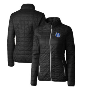 Women's Cutter & Buck Black Air Force Falcons Vault Rainier PrimaLoft Eco Insulated Full-Zip Puffer Jacket
