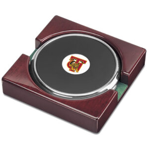 Silver Tuskegee Golden Tigers Two-Piece Coaster Set