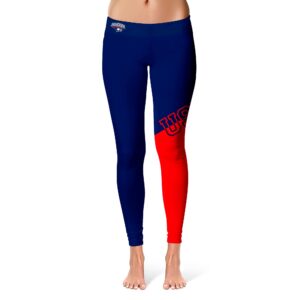 Women's Blue/Red Southern Indiana Screaming Eagles Plus Size Letter Color Block Yoga Leggings