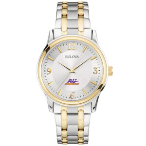 Men's Bulova  Silver/Gold Alfred University Saxons Two-Tone Stainless Steel Watch