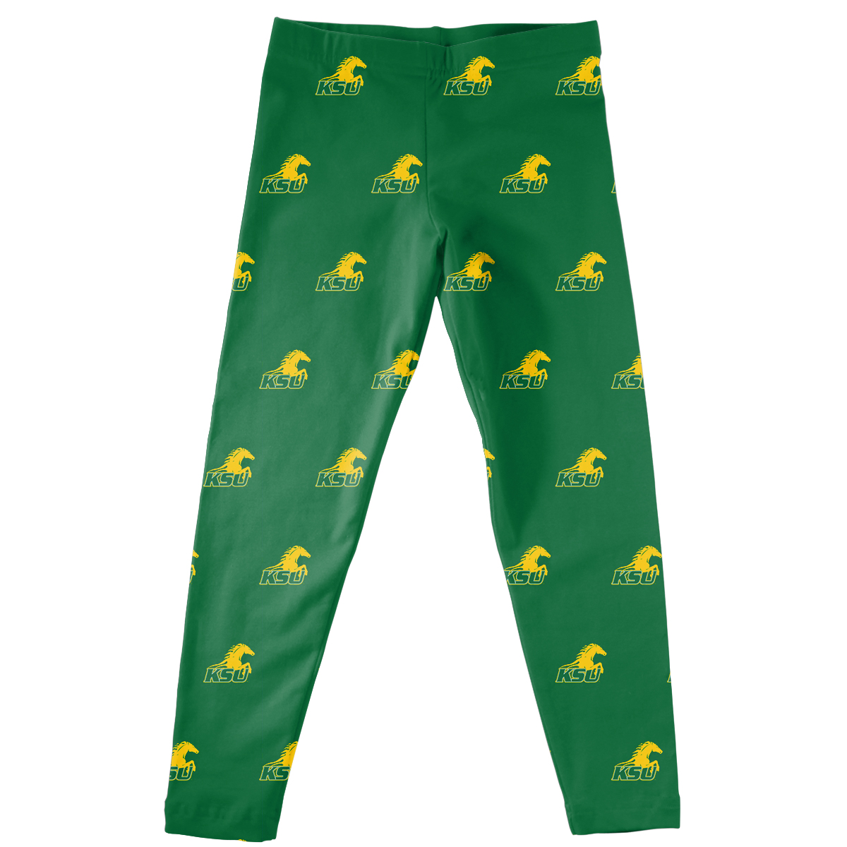 Infant Girls Vive La Fete Green Kentucky State Thorobreds All Over Print Leggings