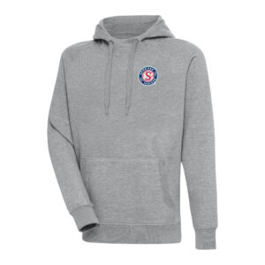 Men's Antigua  Heather Gray Spokane Indians Victory Pullover Hoodie