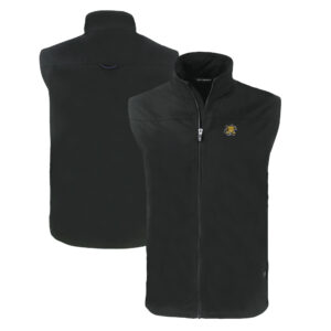 Men's Cutter & Buck  Black Wichita State Shockers Charter Eco Recycled Full-Zip Vest
