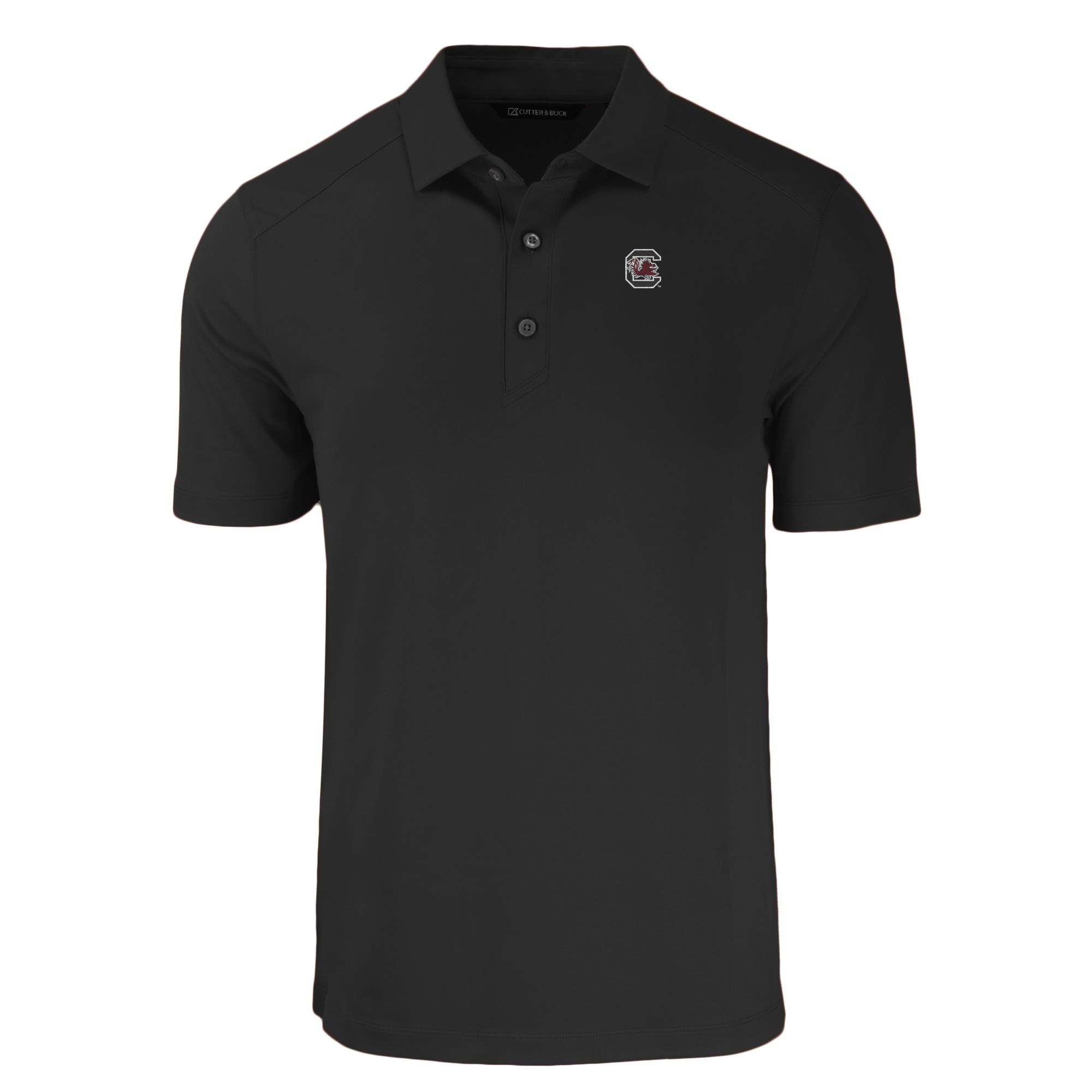 Men's Cutter & Buck Black South Carolina Gamecocks Forge Eco Stretch Recycled Polo - Image 3