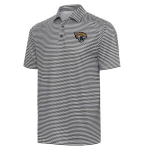 Men's Antigua  Black/White Jacksonville Jaguars Skills Polo