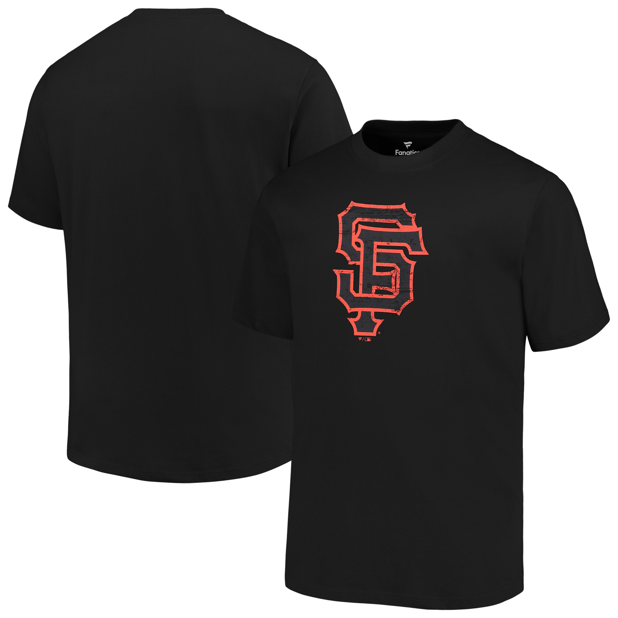 Men's Profile Black San Francisco Giants Big & Tall Primary Logo T-Shirt - Image 2