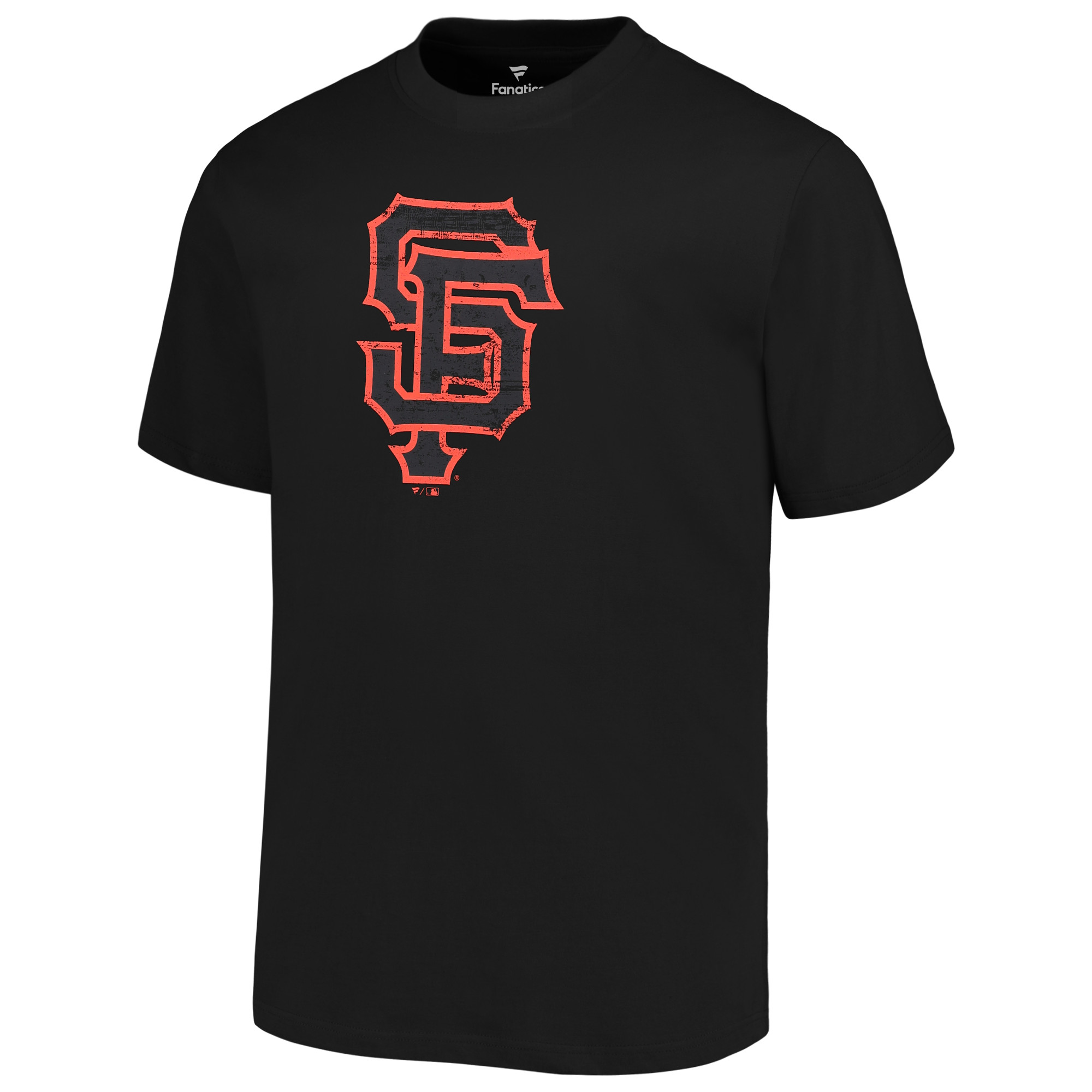 Men's Profile Black San Francisco Giants Big & Tall Primary Logo T-Shirt - Image 3