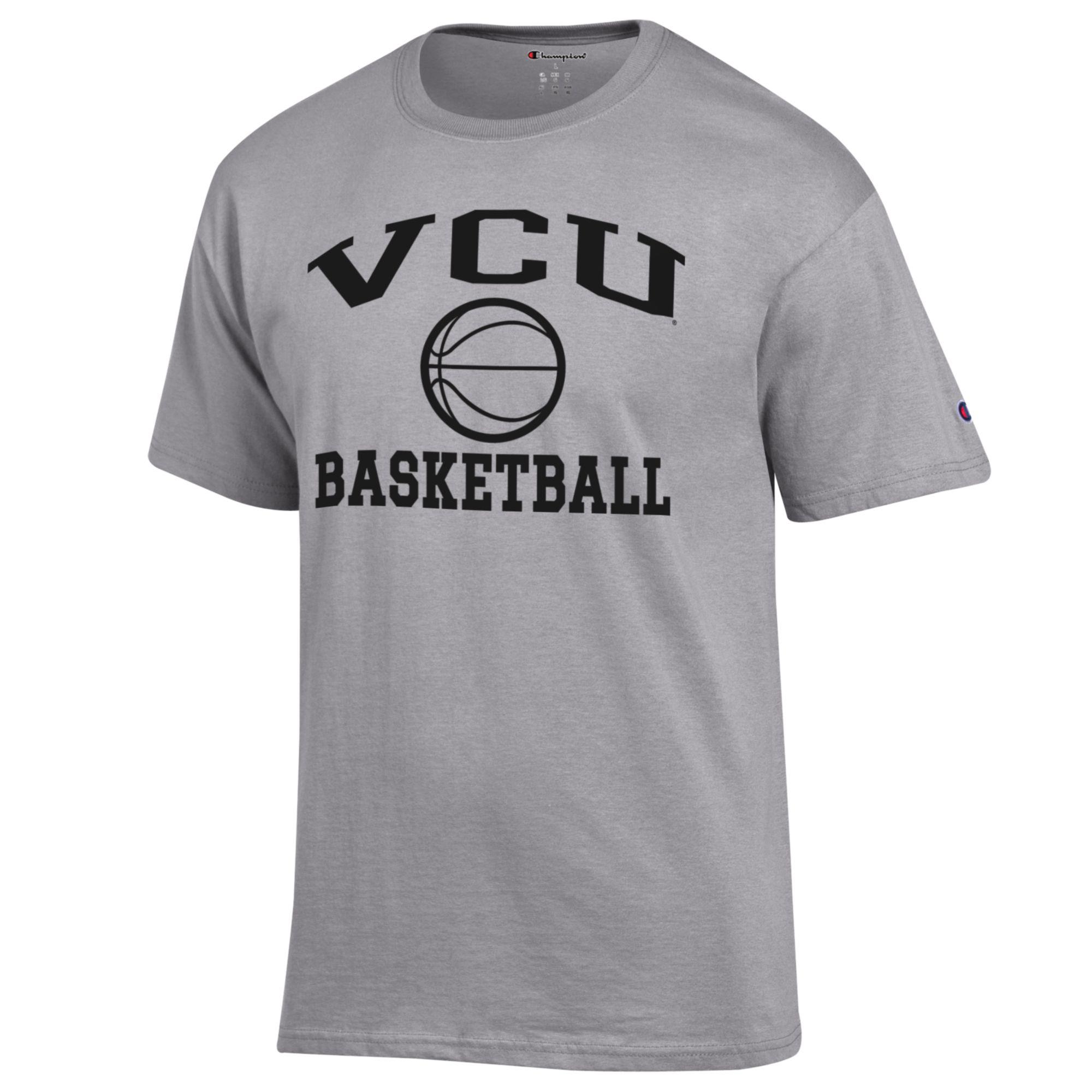 Men's Champion Gray VCU Rams Icon Logo Basketball Jersey T-Shirt - Image 6