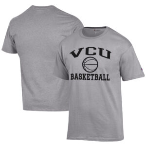Men's Champion  Gray VCU Rams Icon Logo Basketball Jersey T-Shirt