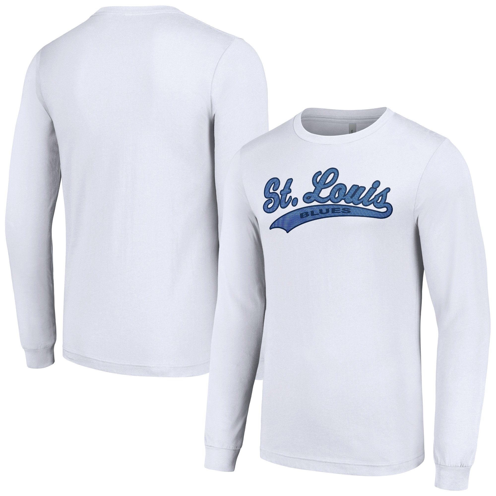 Men's Starter White St. Louis Blues Tailsweep T-Shirt